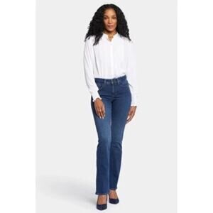 NYDJ 8P Barbara Bootcut Jeans Cooper Blue Petite